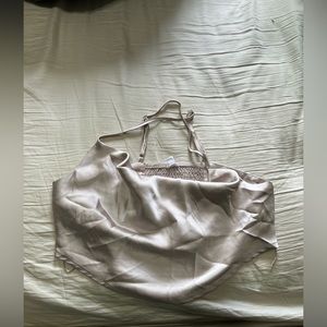 Champagne colour silk cowl neck top. Very comfortable to wear. Size medium